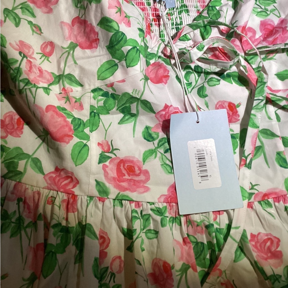 Hill House The Ophelia pink Rose dress size XL - Picture 10 of 11